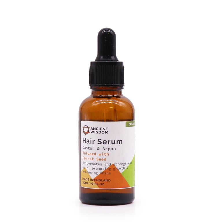 Organic Carrot Seed Hair Serum 30ml - Natural Growth & Nourishment Treatment