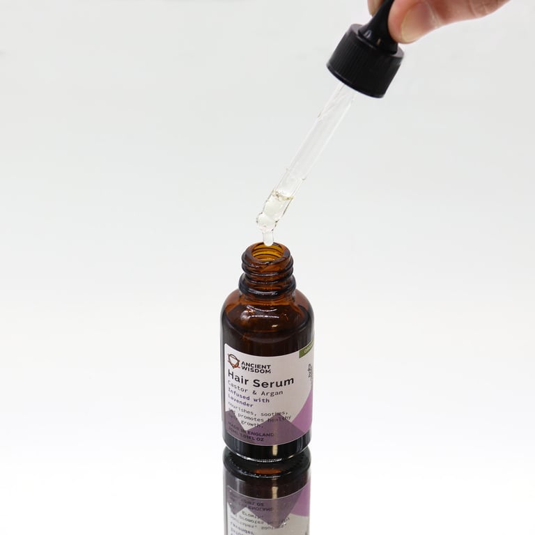 Organic Lavender Hair Serum 30ml - Natural Scalp Treatment & Care