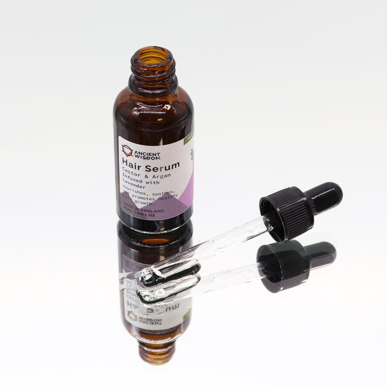 Organic Lavender Hair Serum 30ml - Natural Scalp Treatment & Care