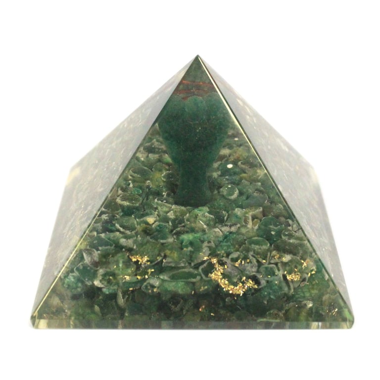 70mm Orgonite Pyramid Angel - Lrg Crystal Healing Energy Booster