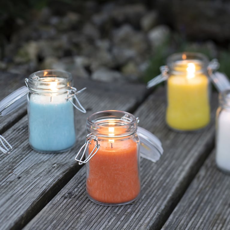 Pure Olive Wax Jar Candle - 120x70 Turquoise Eco Friendly Home Decor