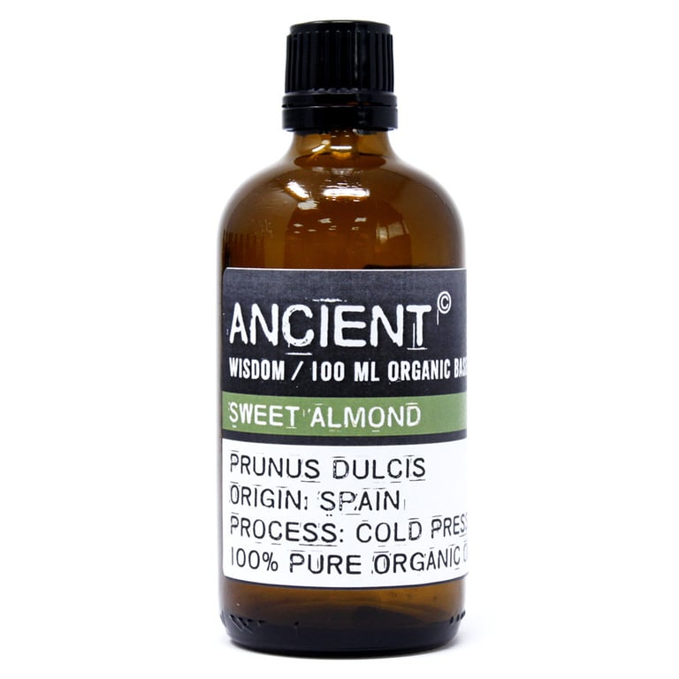 Sweet Almond Organic Base Oil - 100ml Natural Skincare Treatment