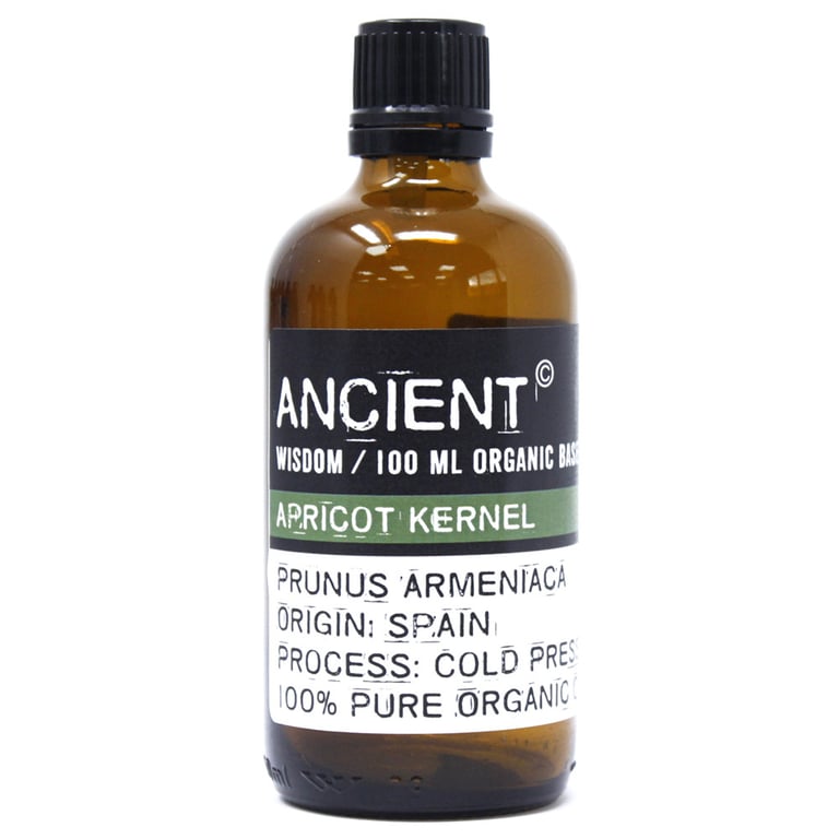 Organic Apricot Kernel Base Oil - 100ml Natural Facial Massage & Moisturizer