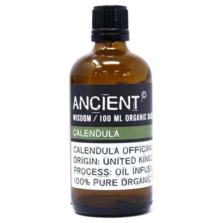 Calendula Organic Base Oil - 100ml Natural Skin Care and Healing Oil