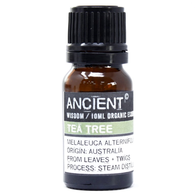 Tea Tree Organic Essential Oil 10ml - Pure Natural Therapeutic Grade Oil for Home & Garden Use