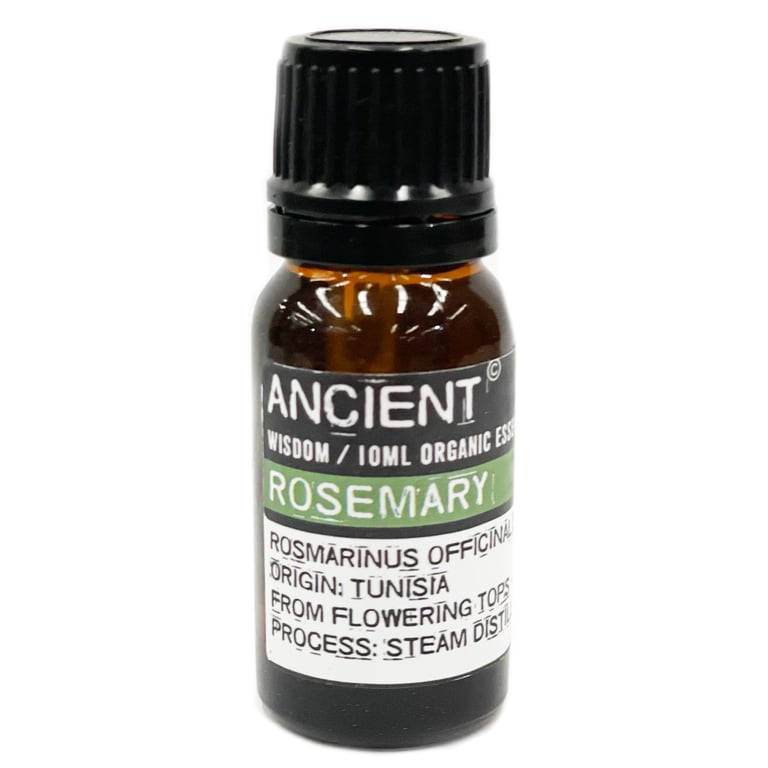 Organic Rosemary Essential Oil 10ml - Natural Skincare and Home Aromatherapy
