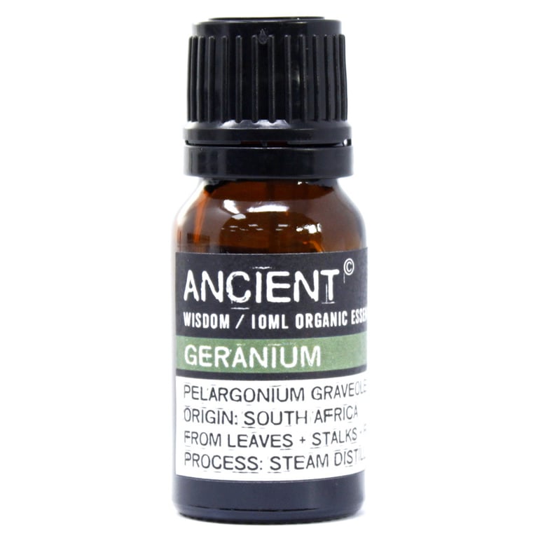 Organic Geranium Essential Oil - Aromatherapy Pureness by BrandName (10ml)