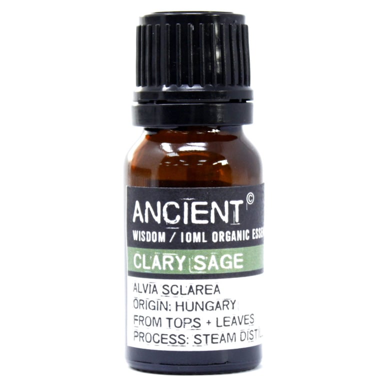 Organic Clary Sage Essential Oil (10ml) - Aromatherapy Purity by Your Brand Name