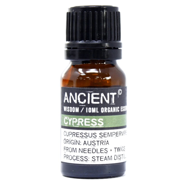 Organic Cypress Essential Oil - 10ml Therapeutic Grade Natural Skin Care Oil
