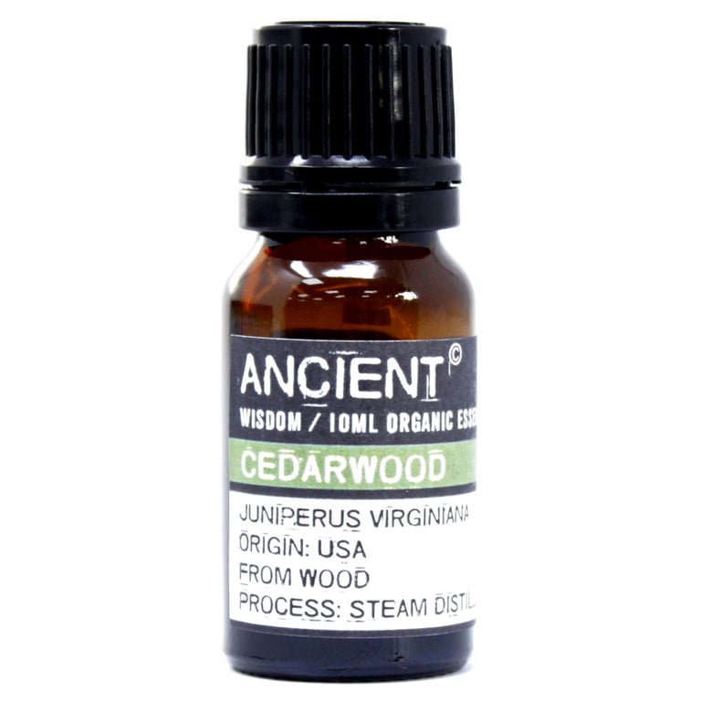 Cedarwood Organic Essential Oil - 10ml Therapeutic Grade, Natural and Pure