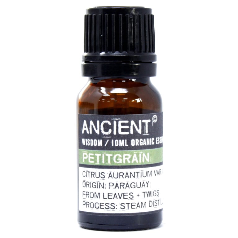 Petitgrain Organic Essential Oil 10ml - Natural Aromatic Citrus Oil - USDA Certified Organic