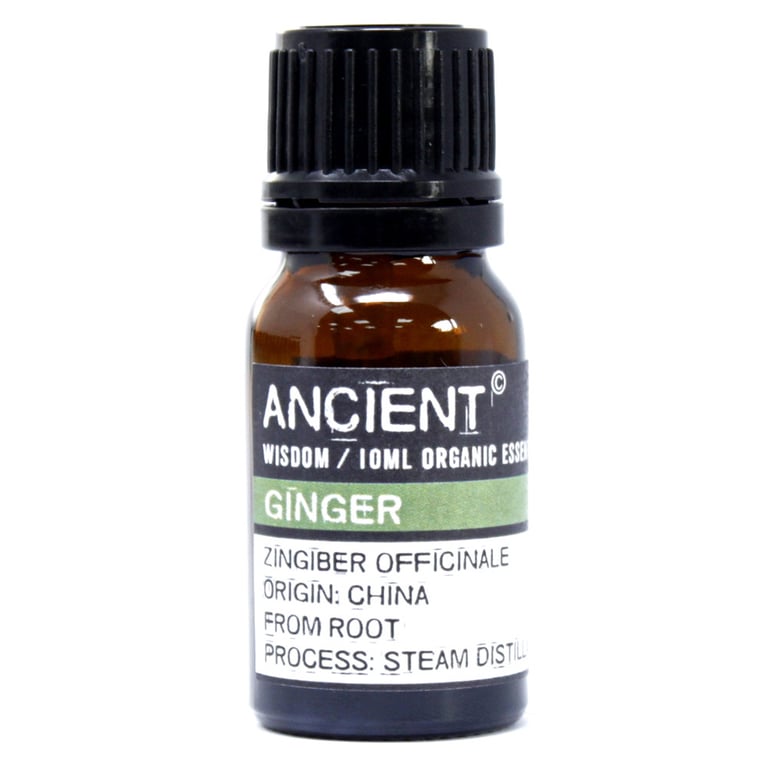 Organic Ginger Essential Oil (10ml) - Aromatherapy, Pure & Natural