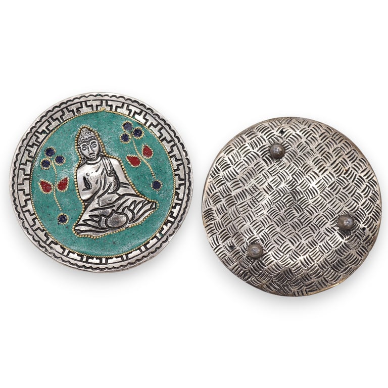 Buddha Green Decor Meditation Incense Holder with Stand