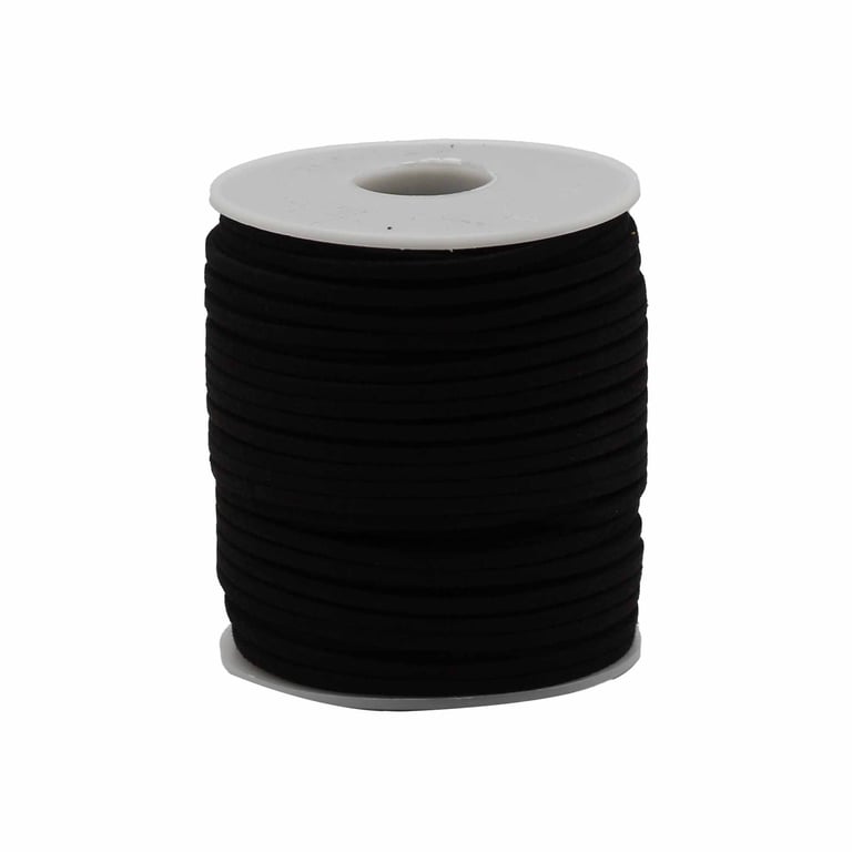 Bulk Roll Pendant Cord - 2.5mm x 45m Black Jewelry Making Supply