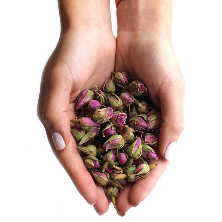 0.5kg Pink Rose Buds - Natural, Fragrant Decorative Flowers
