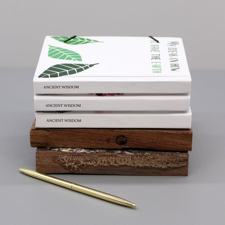 Leaves on the Same Tree Notebook with Adjustable Strap and Leaf Design Journal