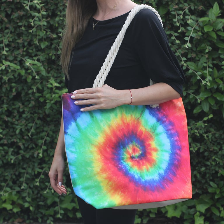 Psychedelic Splash Bag - Deep Dive Waterproof Backpack Tote
