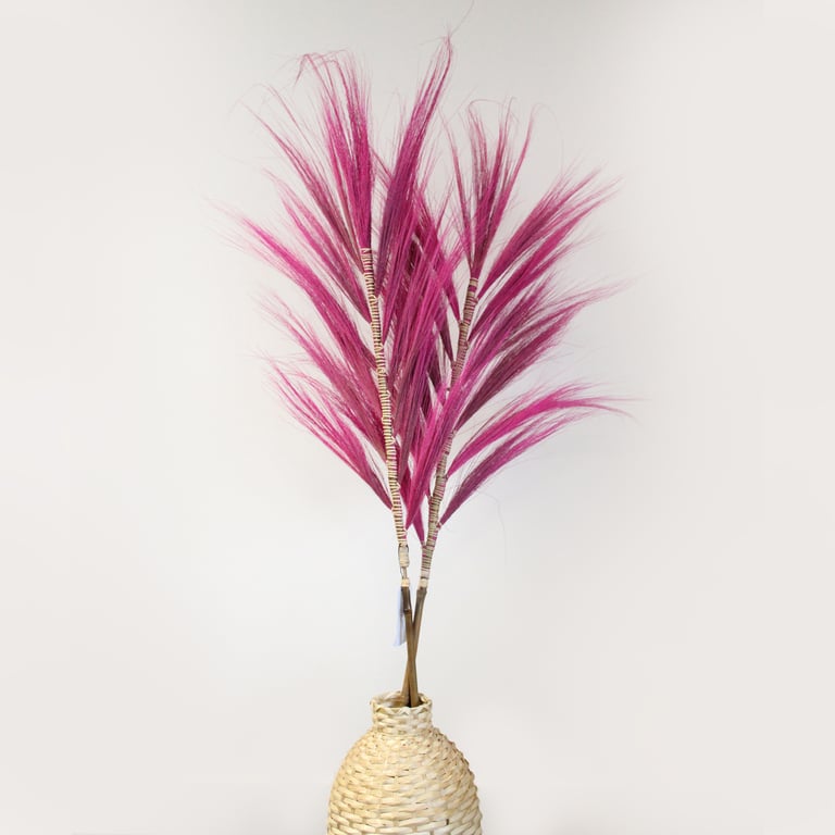 1.6m Artificial Grass - Realistic Pink Color - Rayung