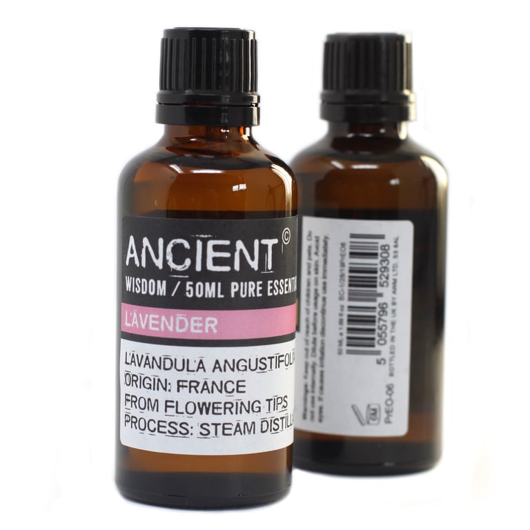 Organic Lavender Essential Oil 50ml - Natural Aromatherapy Fragrance Oil