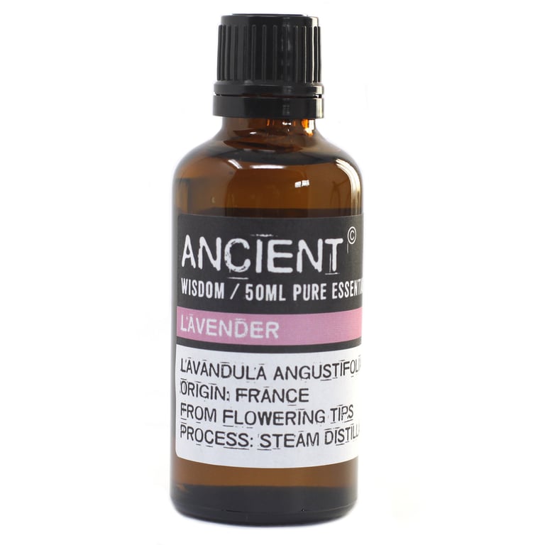 Organic Lavender Essential Oil 50ml - Natural Aromatherapy Fragrance Oil