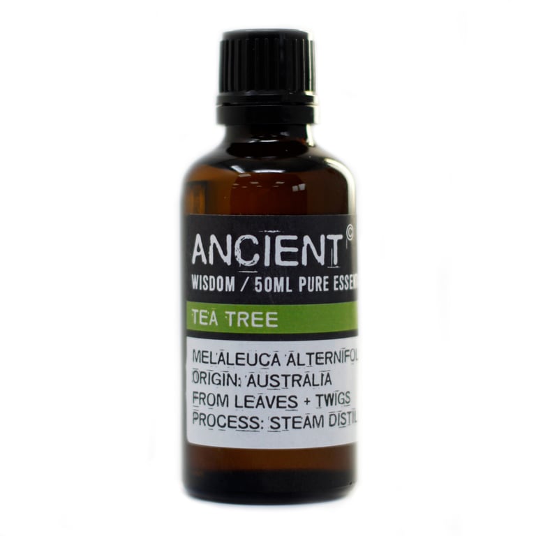 Tea Tree 50ml Natural Essential Oil - Acne Treatment & Skin Care Antiseptic Oil