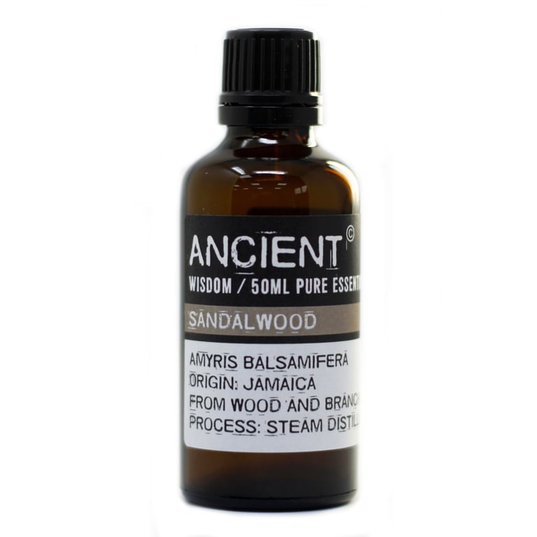 50ml Sandalwood Amayris Perfume - Pure Essential Oil Fragrance