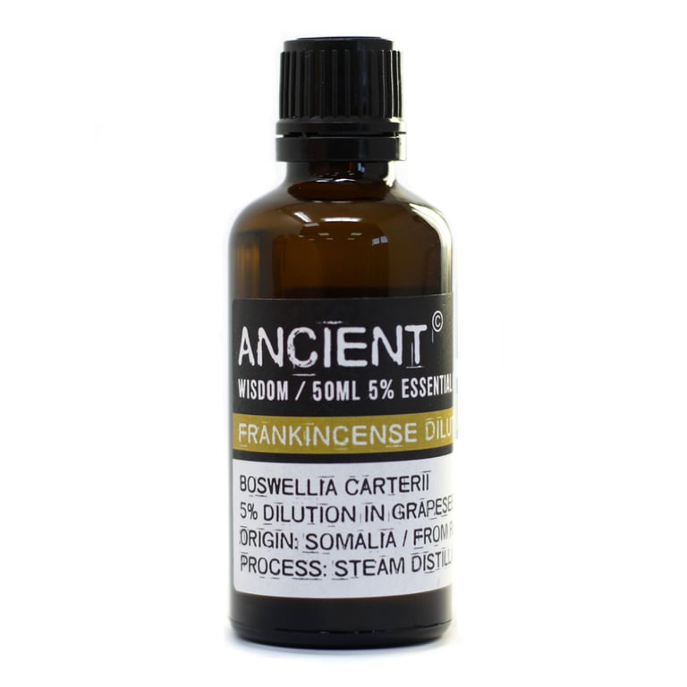 Natural Frankincense Dilute Essential Oil - 50ml, Anti-Inflammatory Aromatherapy Blend