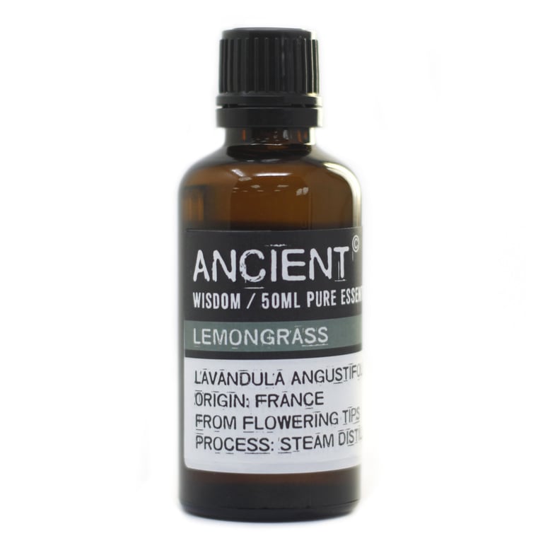 50ml Natural Lemongrass Essential Oil - Aromatherapy and Home Fragrance Oil