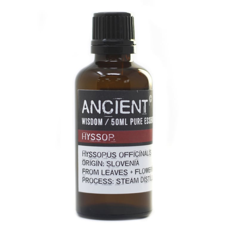 50ml Hyssop Essential Oil - Aromatic & Invigorating, Premium Quality