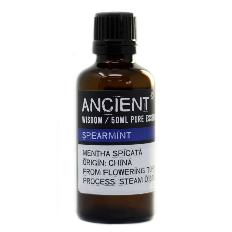 Spearmint Essential Oil - 50ml Organic Aromatherapy Oil for Natural Relaxation and Fresh Scent