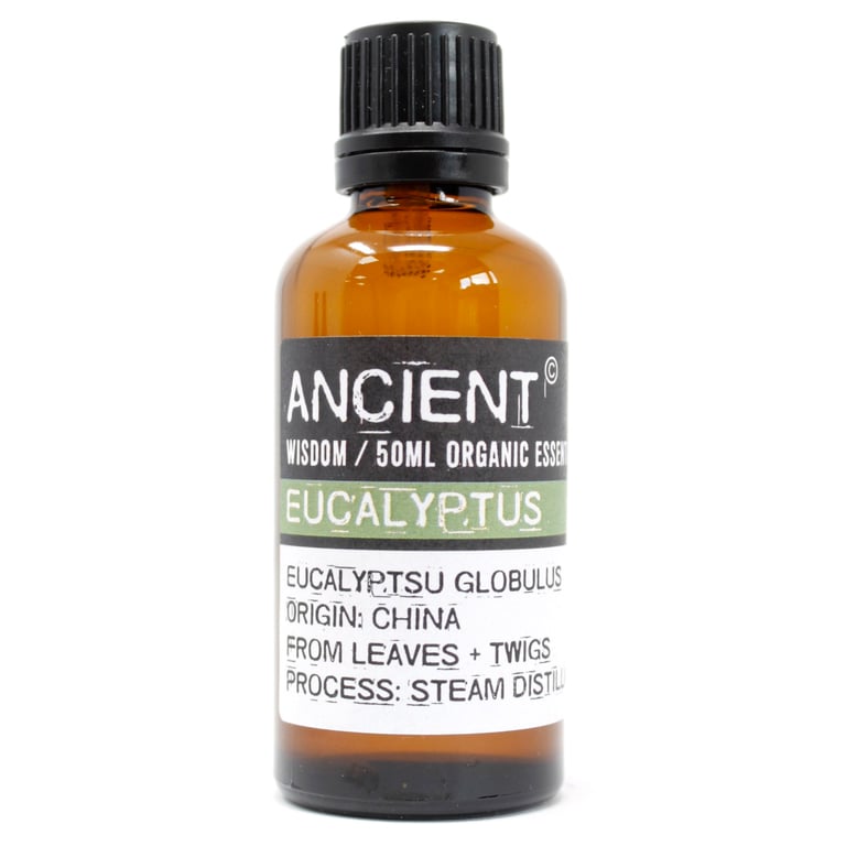 Pure Eucalyptus Organic Essential Oil 50ml - Natural Aromatherapy Oil