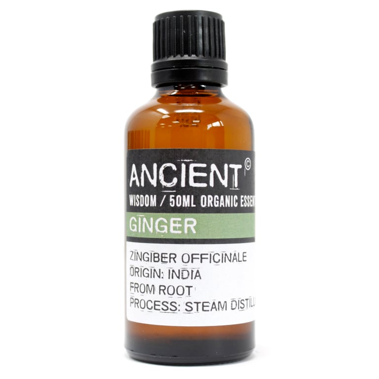 Organic Ginger Essential Oil (50ml) - Pure Aromatherapy by Your Brand