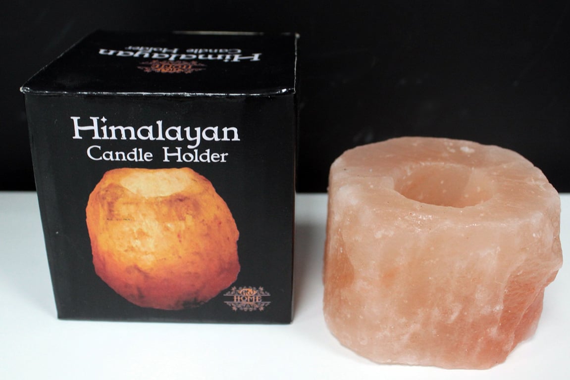 Quality Artisanal Natural Salt Candle Holder