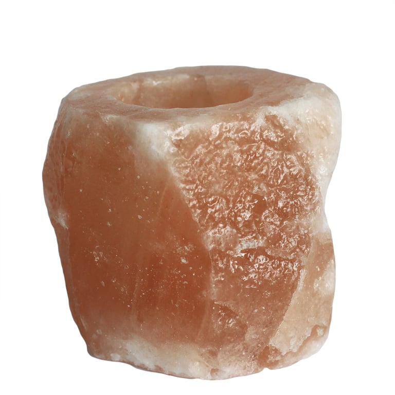 Quality Artisanal Natural Salt Candle Holder