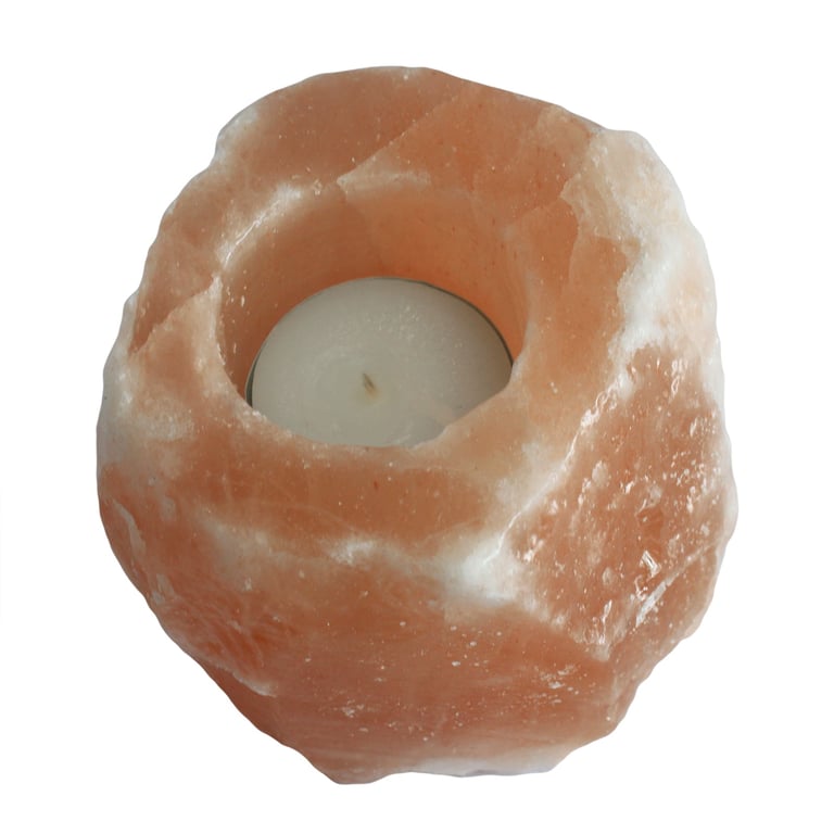 Quality Artisanal Natural Salt Candle Holder