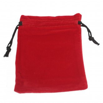 Quality Velvet Pouch - Red 10x12cm Decorative Storage Bag for Home and Fashion