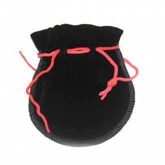 Quality Gothic Velvet Pouch - Black 12x8cm, Dark and Fashionable Accessory