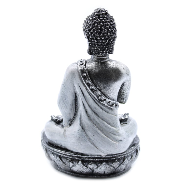 Buddha White Medium Candle Holder Lamp Stand