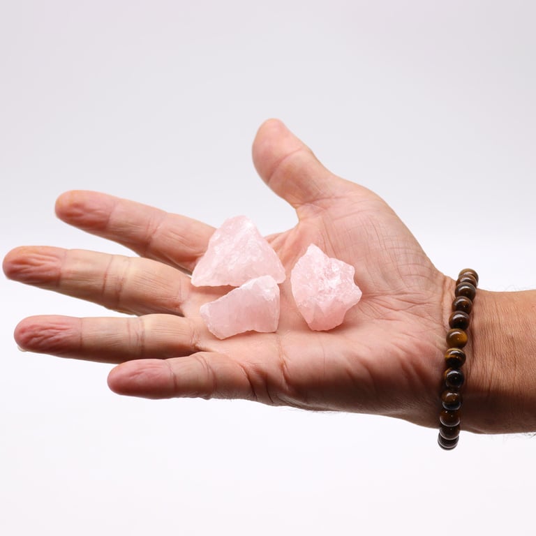 500gm Raw Natural Rose Quartz Healing Crystal - Crystal Therapy Grade