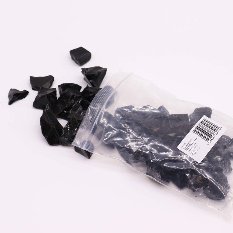 500gm Raw Black Agate Crystal for Meditation and Energy Healing