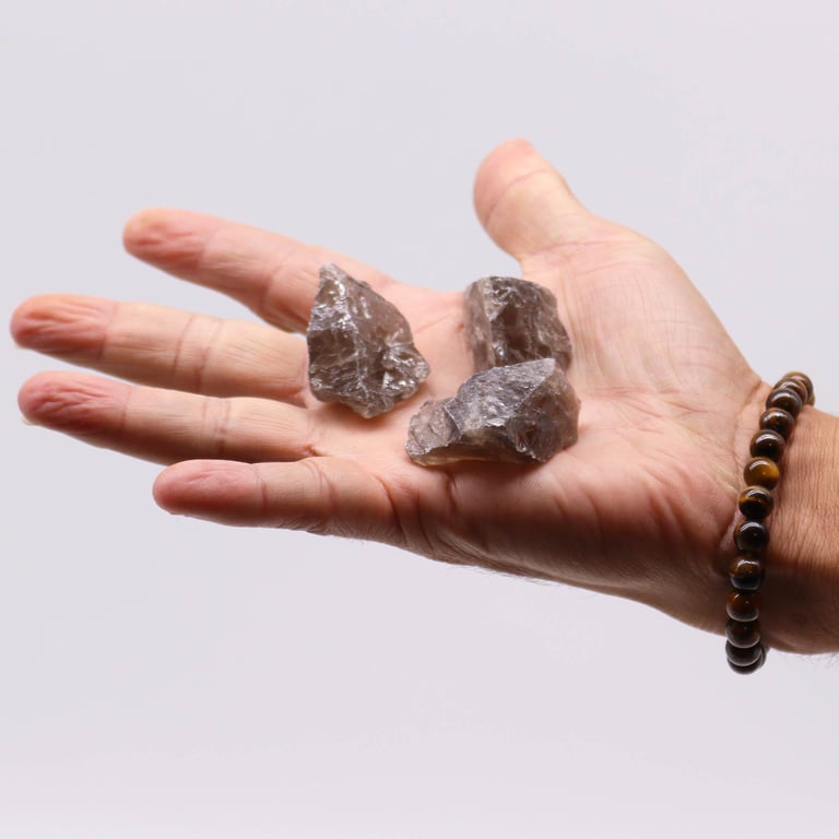 Smoky Quartz Raw Crystals - 500gm Natural Healing Crystal Therapy
