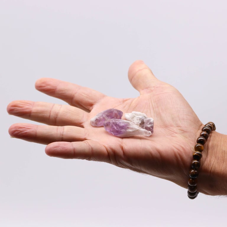 Amethyst Rough Points - 500gm Raw Crystals for Crystal Healing and Meditation