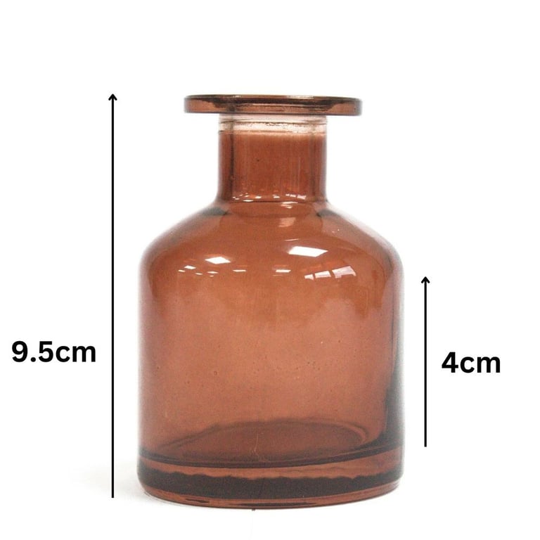 140 ml Round Brown Essential Oil Reed Diffuser Bottle - Home Scented Fragrance Diffuser