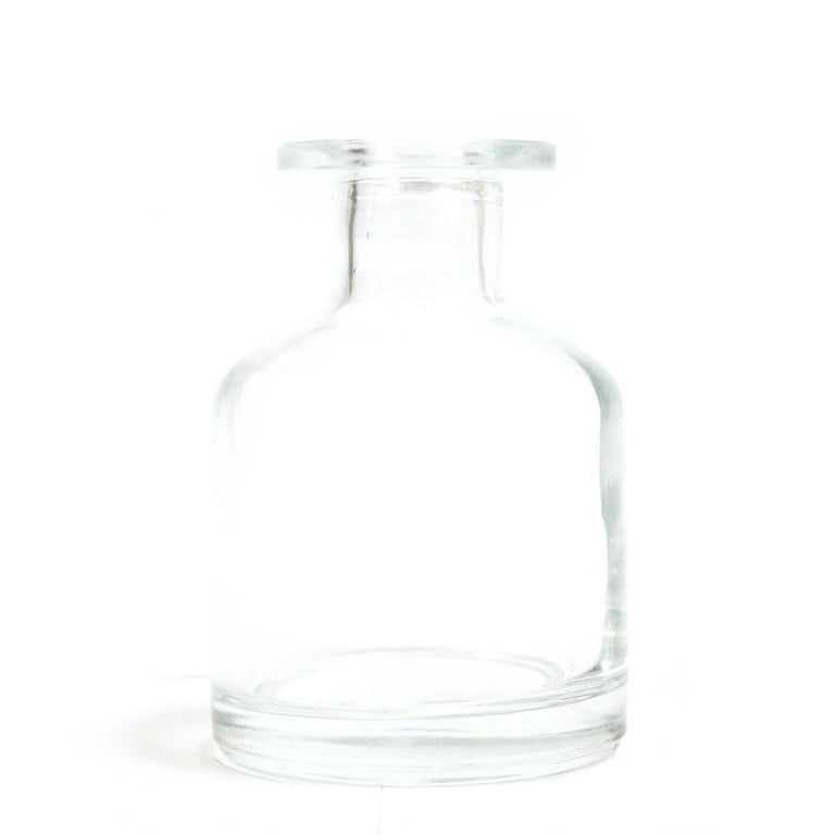 140 ml Clear Round Essential Oil Diffuser Bottle - Home Fragrance Reed Diffuser Set