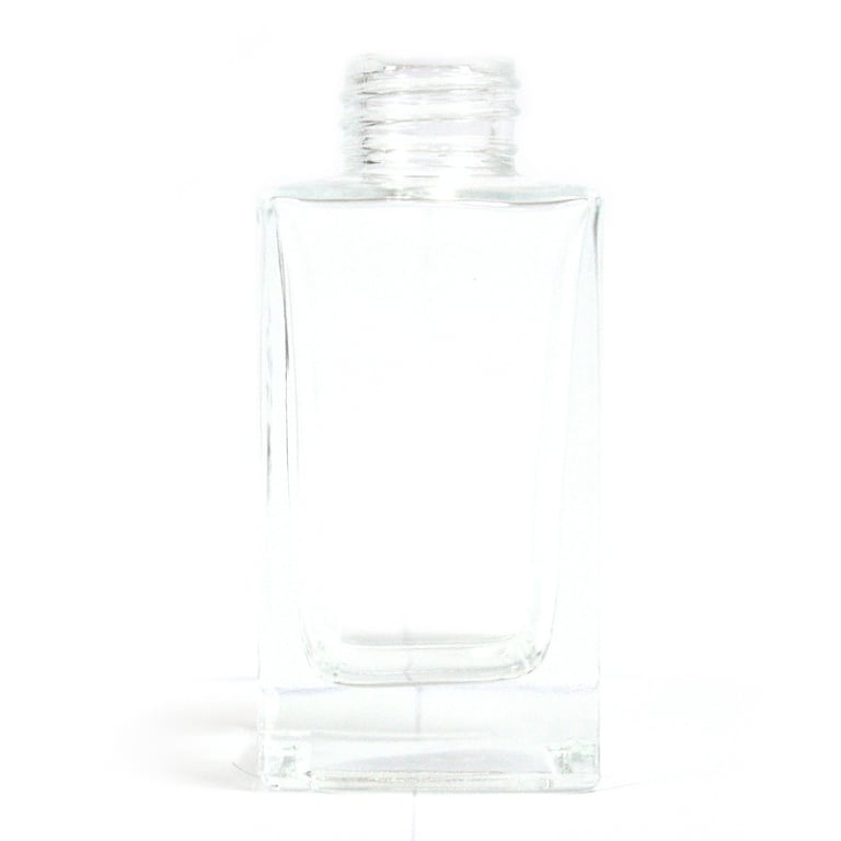 100 ml Clear Square Long Reed Diffuser Bottle - Essential Oil Home Fragrance