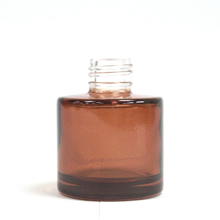 50ml Round Amber Essential Oil Diffuser Bottle - Home Fragrance and Indoor Scent Dispersion