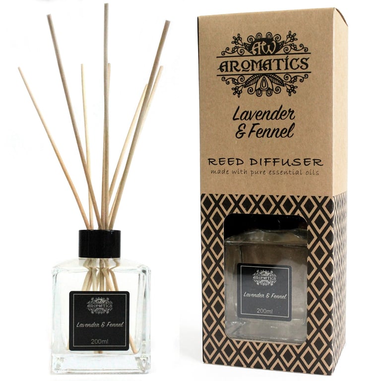 Reed Diffuser - 200ml Lavender & Fennel Essential Oil - Your Brand Name