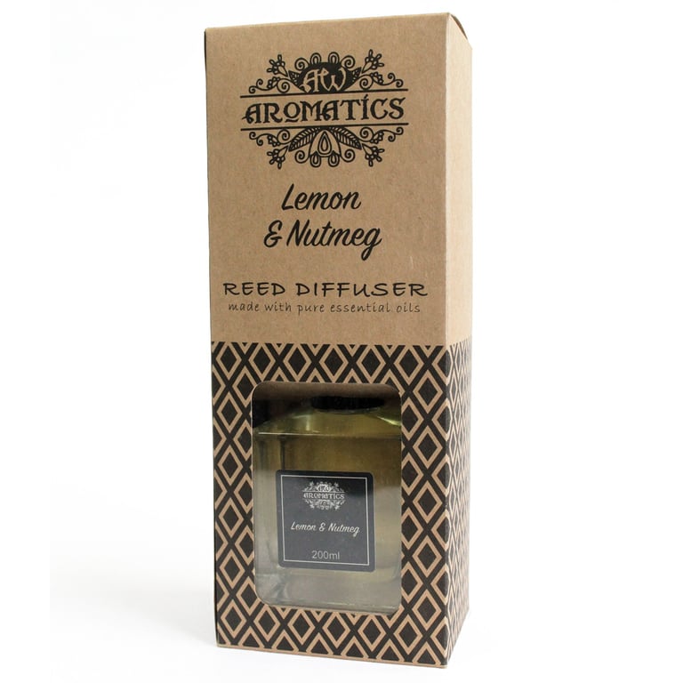 Reed Diffuser - Lemon & Nutmeg Essential Oil - 200ml (Brand Name)
