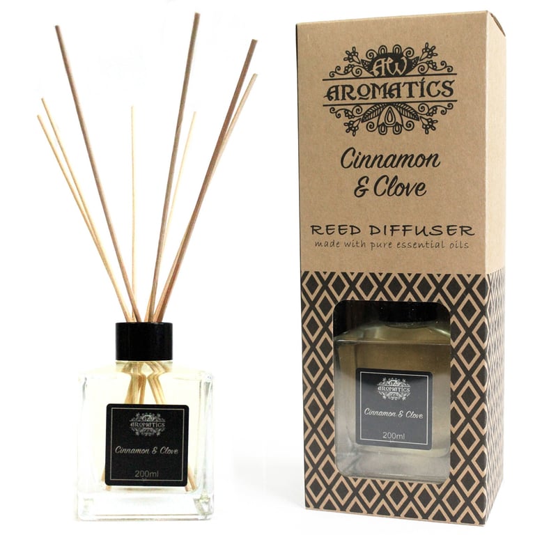 Reed Diffuser - Cinnamon & Clove Essential Oil (200ml)