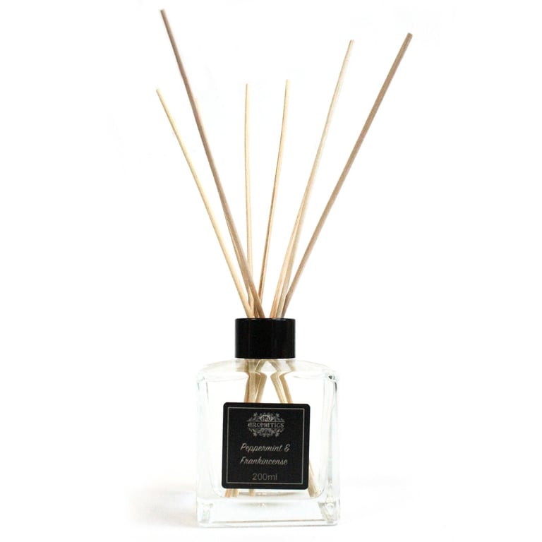 Reed Diffuser - 200ml Peppermint & Frankincense Essential Oil - Your Brand Name